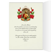 Religieux Sacré Coeur Jésus Prière catholique (Intérieur (Gauche))