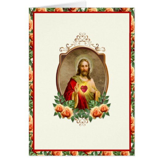 Religieux Sacré Coeur Jésus Prière catholique (Devant)