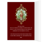 Religieux Sacré Coeur Jésus Prière catholique (Intérieur (Gauche))