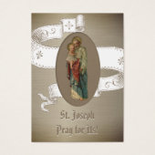 Religieux Saint Joseph Catholique Prière Carte Sai (Devant)