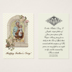 Religieux Saint Joseph Mémorare Prière Carte Saint