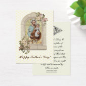 Religieux Saint Joseph Mémorare Prière Carte Saint (Bureau)