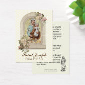 Religieux Saint Joseph Mémorare Prière Carte Saint (Bureau)