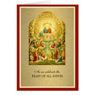 RELIGIEUX TOUS LES SAINTS JOUR PRIÈRE VINTAGE