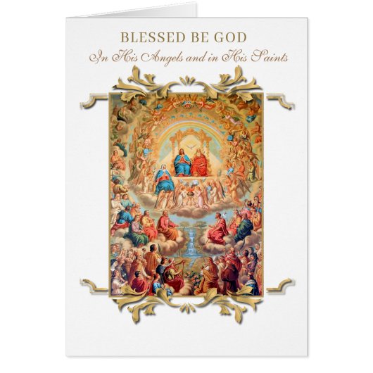 Religieux TOUTES LES SAINTES JOUR Fête catholique (Devant)