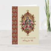 Religieux Vierge Marie Guadalupe Carte de fête esp (Devant)
