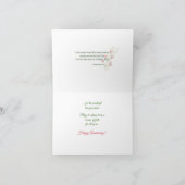 Religieuze 30e Jubileum bloemen Kaart (Binnen)