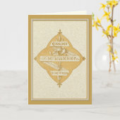 Religieuze aanmoediging Schrift Gebed Kaart (Gele Bloem)