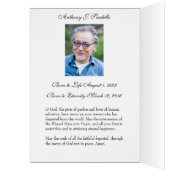 Religieuze begrafenis Maagd Mary Heilige Kaart Dan (Binnen (Links))