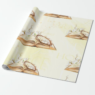 Religieuze Bijbel in waterverf Cadeaupapier