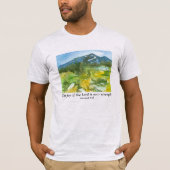 Religieuze Bijbeltekst Nemehiah Mountains T-shirt (Voorkant)