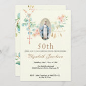 Religieuze Birthday Maagd Mary Scripture Rosary Kaart (Voorkant / Achterkant)