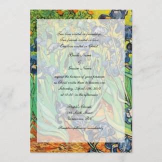 Religieuze bruiloft, Vincent van Gogh, Irissen Kaart