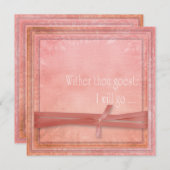 Religieuze bruiloft Whither Thou Goest Kaart (Voorkant / Achterkant)