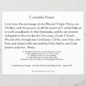 Religieuze Carmelite Nuns priesters Prayer Katholi Flyer (Achterkant)