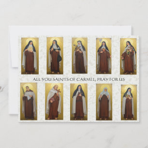 Religieuze Carmelite Nuns priesters Prayer Katholi Kaart
