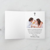 Religieuze Christening Baptisme Communauteit Chris Bedankkaart (Binnen)