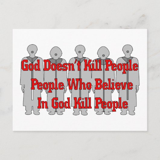 Religieuze Crazies Briefkaart (Voorkant)