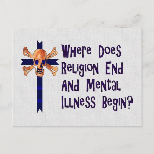 Religieuze Crazies Briefkaart (Voorkant)