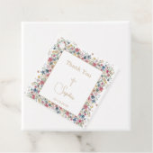 Religieuze doop doopsel dank u Floral Bedankjes Labels (In situ)