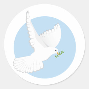 Religieuze Dove Ronde Sticker