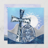 Religieuze Easter Bunch Uitnodigingen (Voorkant / Achterkant)