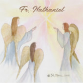 Religieuze engelen gepersonaliseerd sticker (Voorkant)