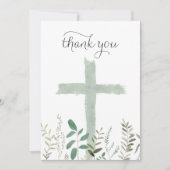 religieuze evenement bedankkaart kaart (Voorkant)