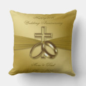 Religieuze Golden 50ste Jubileum Sierkussen (Voorkant)
