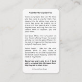 Religieuze Guadalupe Purgatory Prayers Heilige Kaa Plaatskaartje (Achterkant)