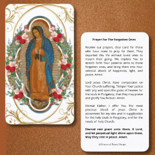 Religieuze Guadalupe Purgatory Prayers Heilige Kaa Plaatskaartje