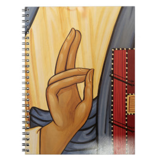 Religieuze hand-signaalkunst notitieboek