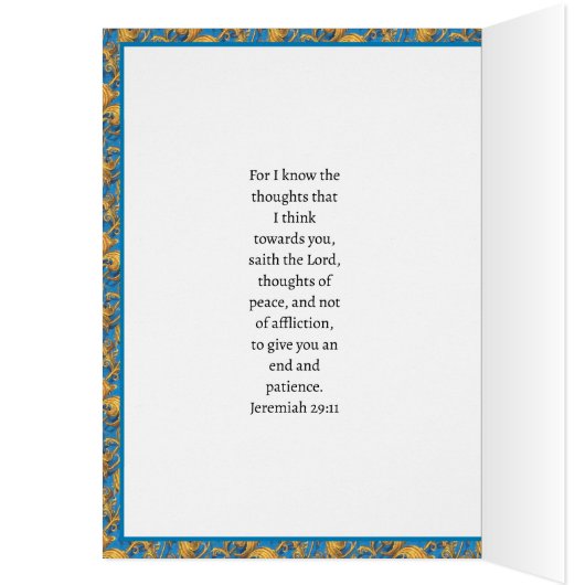 Religieuze Happy New Year Prayer-scripts (Binnen (Links))