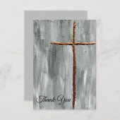 Religieuze Hartelijk dank Bedankkaart (Voorkant / Achterkant)