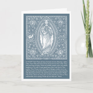 Religieuze Heilige Hart Jesus Katholieke Kaart