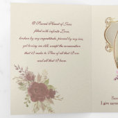 Religieuze Heilige Hart Jesus Prayer  Drieluik Kaart (Binnenzijde eerst)