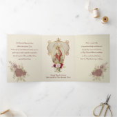 Religieuze Heilige Hart Jesus Prayer  Drieluik Kaart (Binnen)