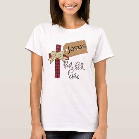 Religieuze Jezus Gezegde Katholieke Kerst Christia T-shirt (Voorkant)