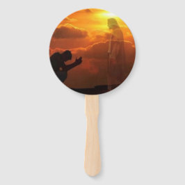 Religieuze Jezus Hand fan Handwaaier