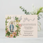 Religieuze Katholieke Maagd Maria bedankt Condolea (Staand voorkant)