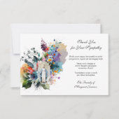 Religieuze katholieke Maagd Mary condoleances Bedankkaart (Voorkant)