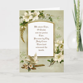 Religieuze katholieke paasmakerij Mary Reurrection Feestdagen Kaart