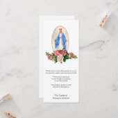 Religieuze katholieke uitvaart condoleance bedankt kaart (Voorkant / Achterkant in situ)