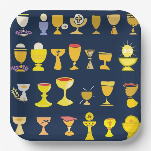 Religieuze kernen papieren bordje (Voorkant)