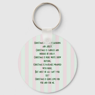 Religieuze kerst Betekenis Sleutelhanger