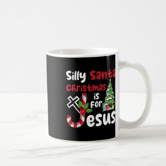 Religieuze Kerst Gekke Kerstmis is voor J Koffiemok (Rechts)