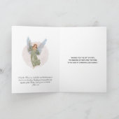 Religieuze kerst Jezus Mary Joseph Waterverf Kaart (Binnen)