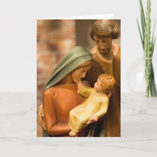 Religieuze Kerst Kaart Personaliseer tekst Geboort (Voorkant)