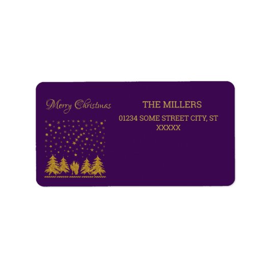 Religieuze Kerst Maagd Maria, St. Jozef, Jezus Etiket (Voorkant)