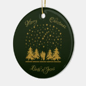 Religieuze Kerst Maagd Maria, St. Jozef, Jezus Keramisch Ornament (Links)